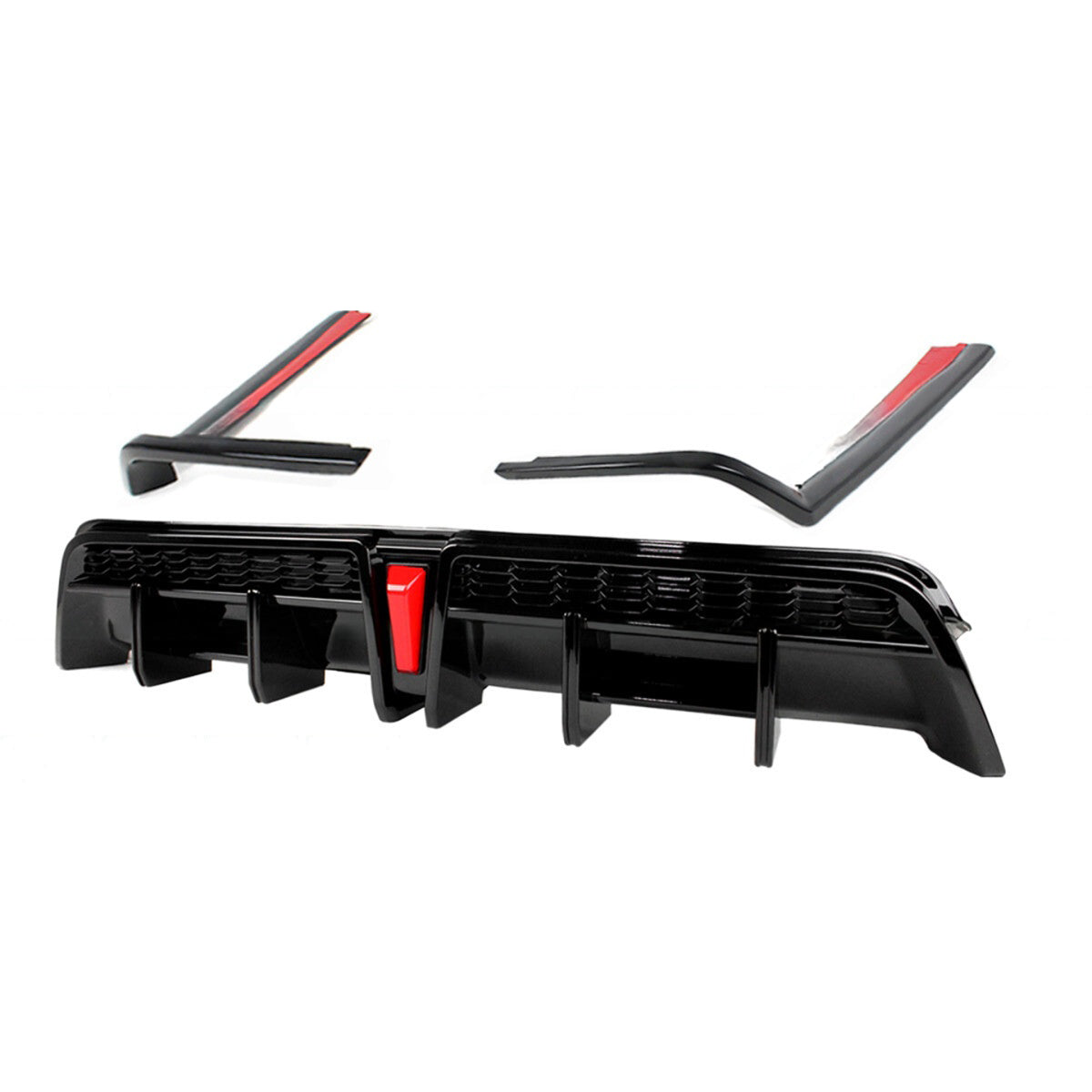 YOFER V2 LED Rear Diffuser + Sleek Corner Spats [For 2018-2024 Toyota Camry SE/XSE]